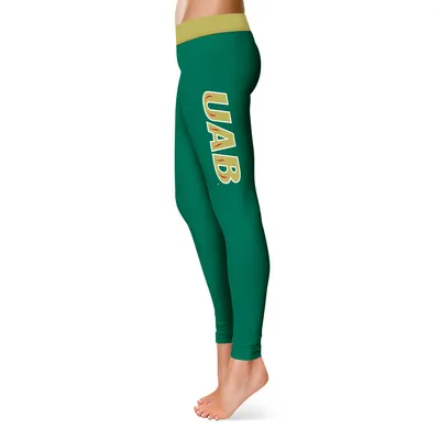 UAB Blazers Women's Solid Yoga Leggings - Green