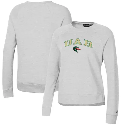 UAB Blazers Under Armour Women's All Day Pullover Sweatshirt - Gray