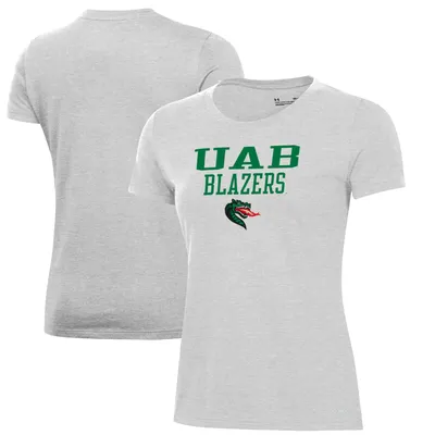 UAB Blazers Under Armour Women's Performance T-Shirt - Gray