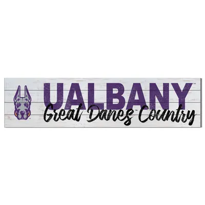 UAlbany Great Danes 40'' x 10'' Logo Sign