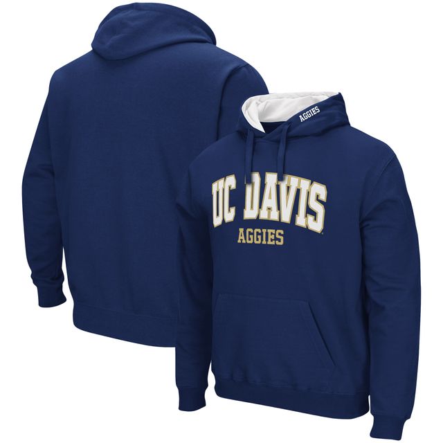 Colosseum Navy UC Davis Aggies Arch and Logo Pull à capuche pour homme