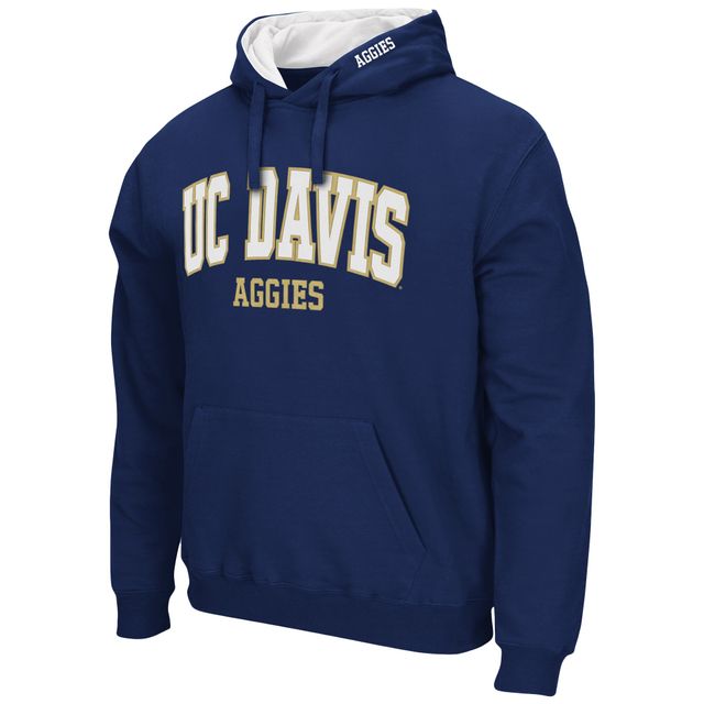 Colosseum Navy UC Davis Aggies Arch and Logo Pull à capuche pour homme