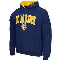 Men's Colosseum Navy UC Irvine Anteaters Arch and Logo Pullover Hoodie