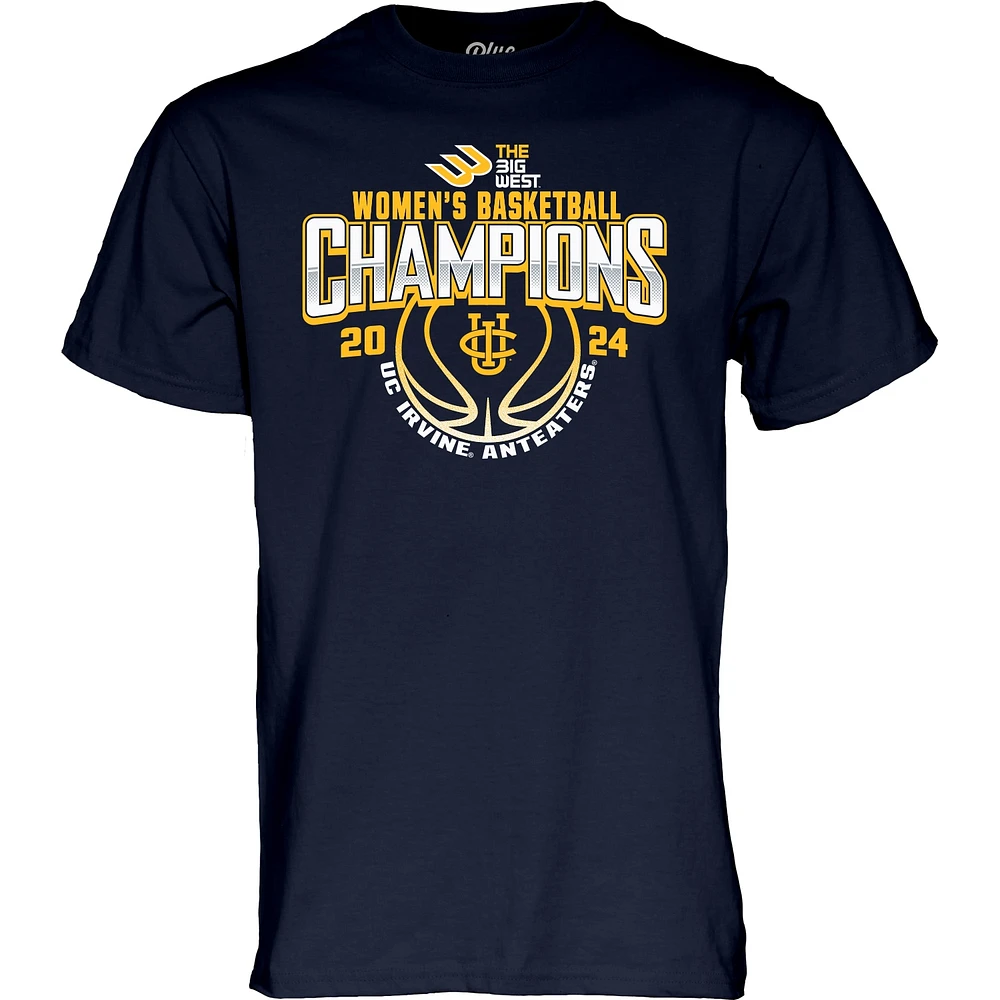 Unisex Blue 84  Navy UC Irvine Anteaters 2024 Big West Women's Basketball Conference Tournament Champions T-Shirt