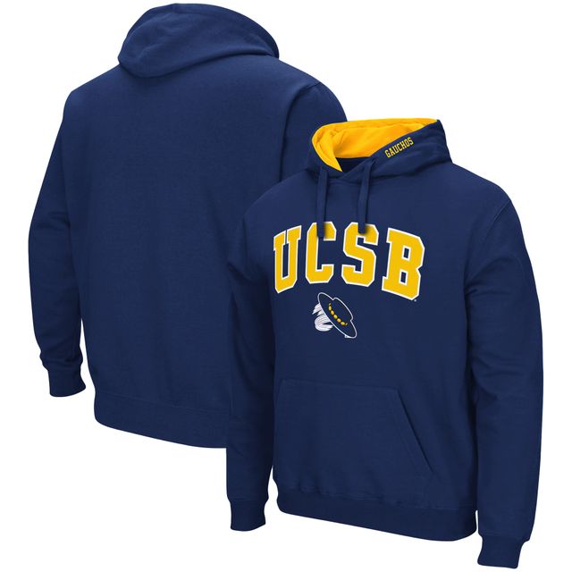 Colosseum Navy UC Santa Barbara Gauchos Arch and Logo Sweat à capuche pour homme