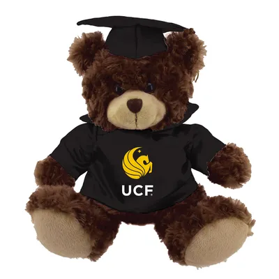 UCF Knights 12'' Graduation Plush Bear - Black/Brown