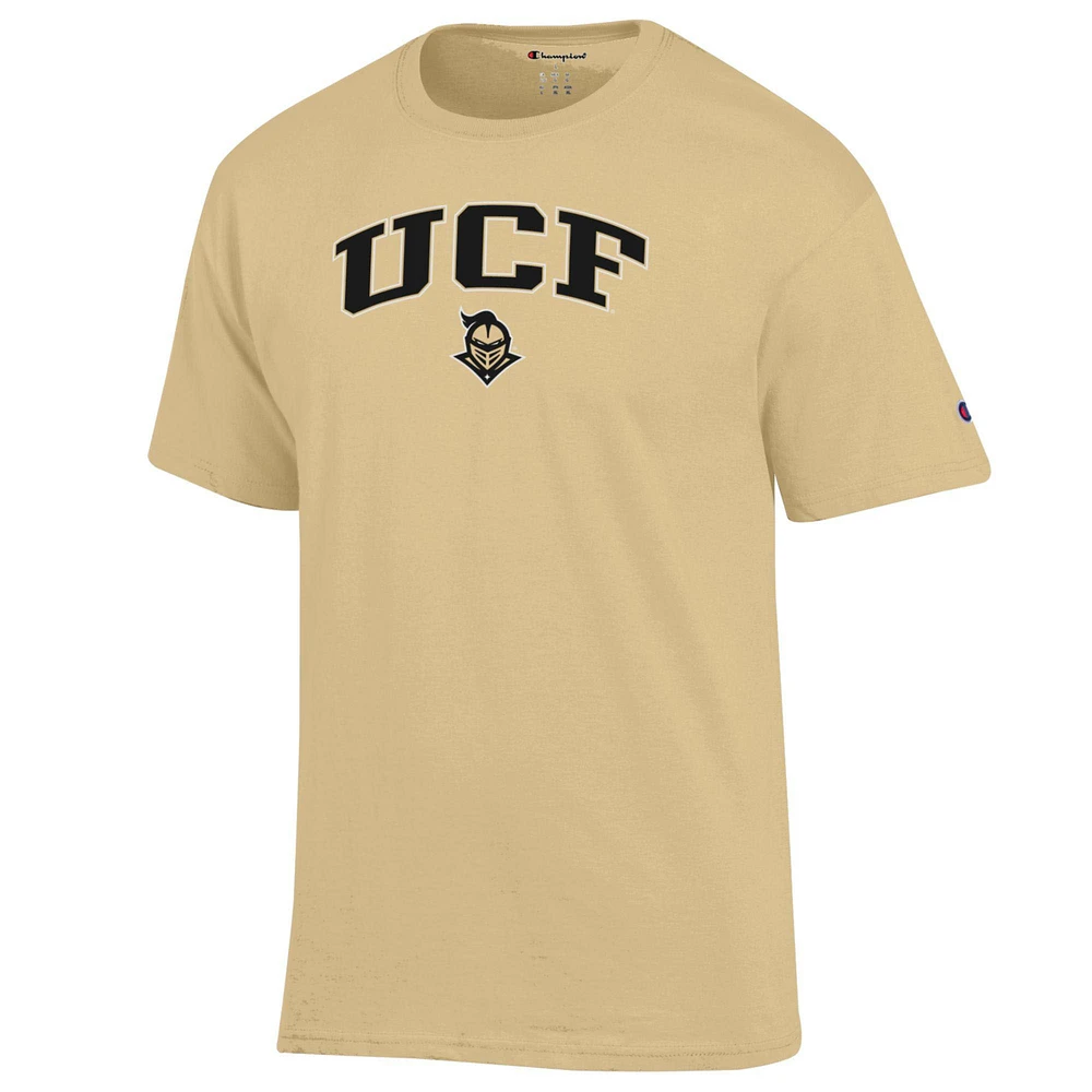 Men's Champion  Gold UCF Knights Arch Over Logo T-Shirt