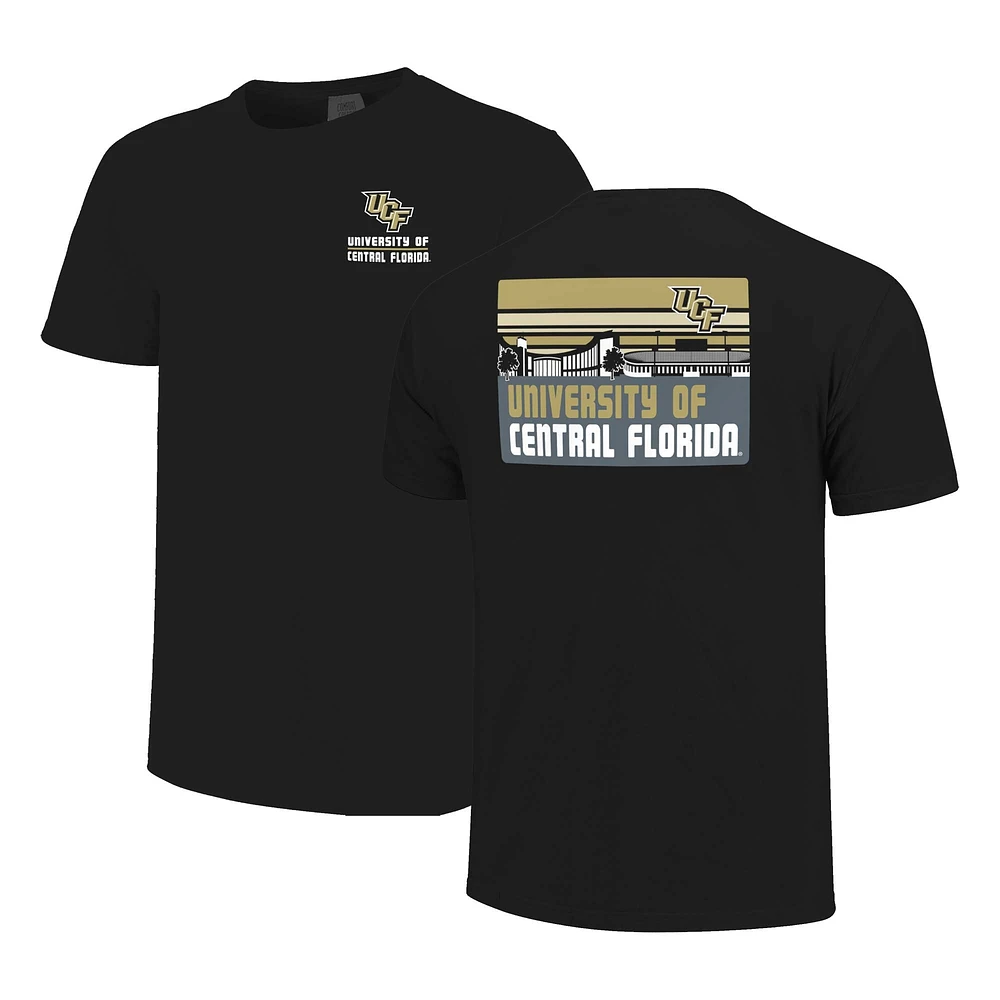 T-shirt rayé noir pour homme UCF Knights Campus Skyline