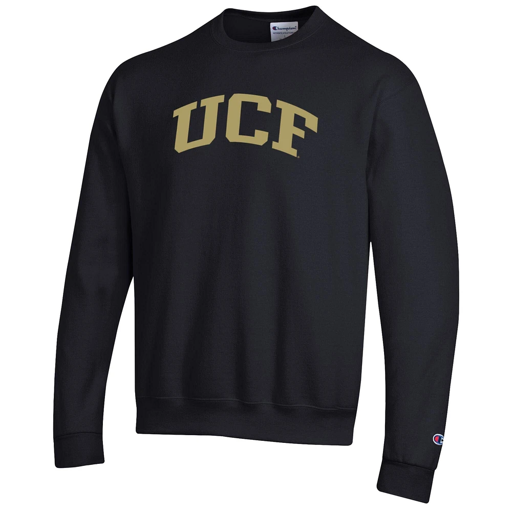 Sweat-shirt en polaire noir Champion UCF Knights Basic Arch pour homme