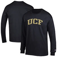 Men's Champion  Black UCF Knights Basic Arch Long Sleeve T-Shirt