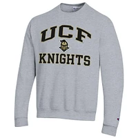 Men's Champion Heather Gray UCF Knights High Motor Pullover Sweatshirt