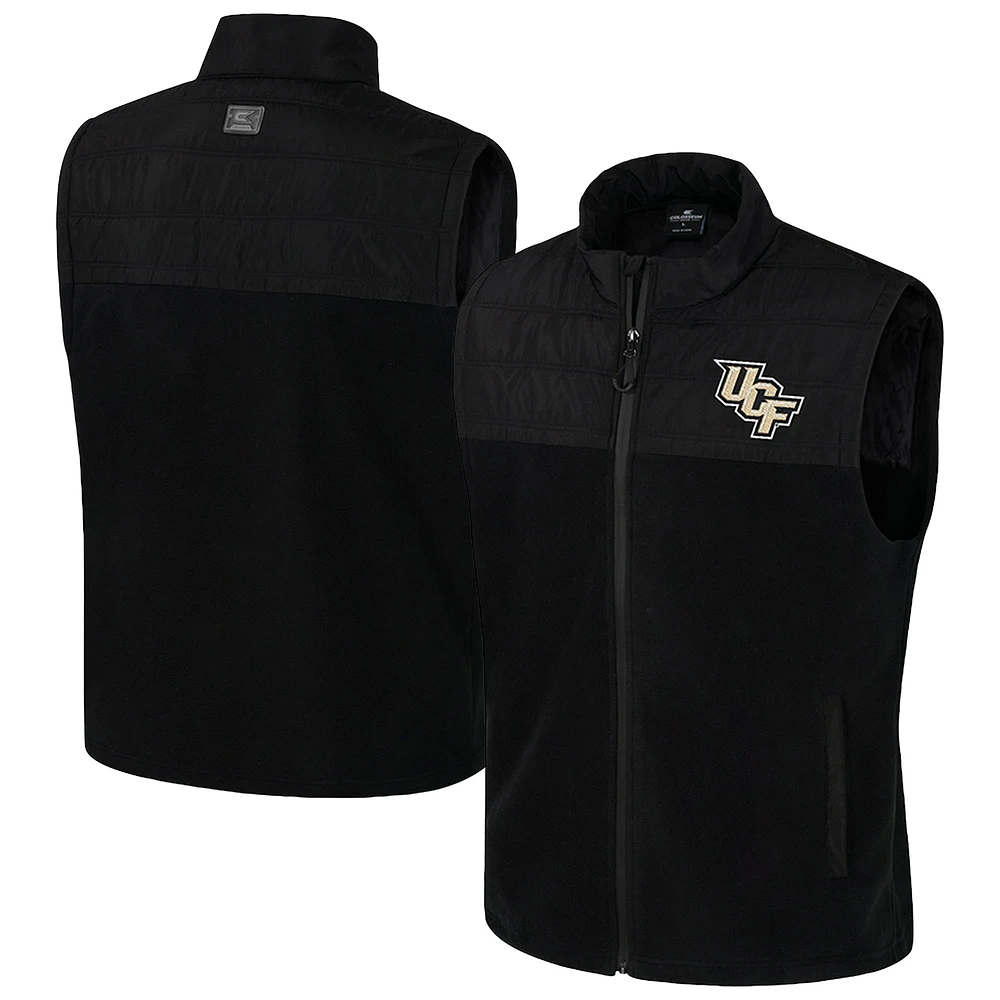 Gilet zippé intégral Colosseum Black UCF Knights Block The Sun pour homme