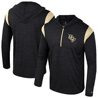 Men's Colosseum Black UCF Knights Dozer Half-Zip Windshirt