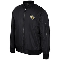 Men's Colosseum  Black UCF Knights Full-Zip Bomber Jacket