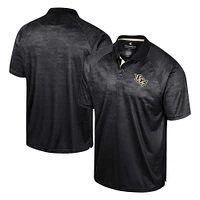 Polo à manches raglan nid d'abeille UCF Knights noir Colosseum pour hommes