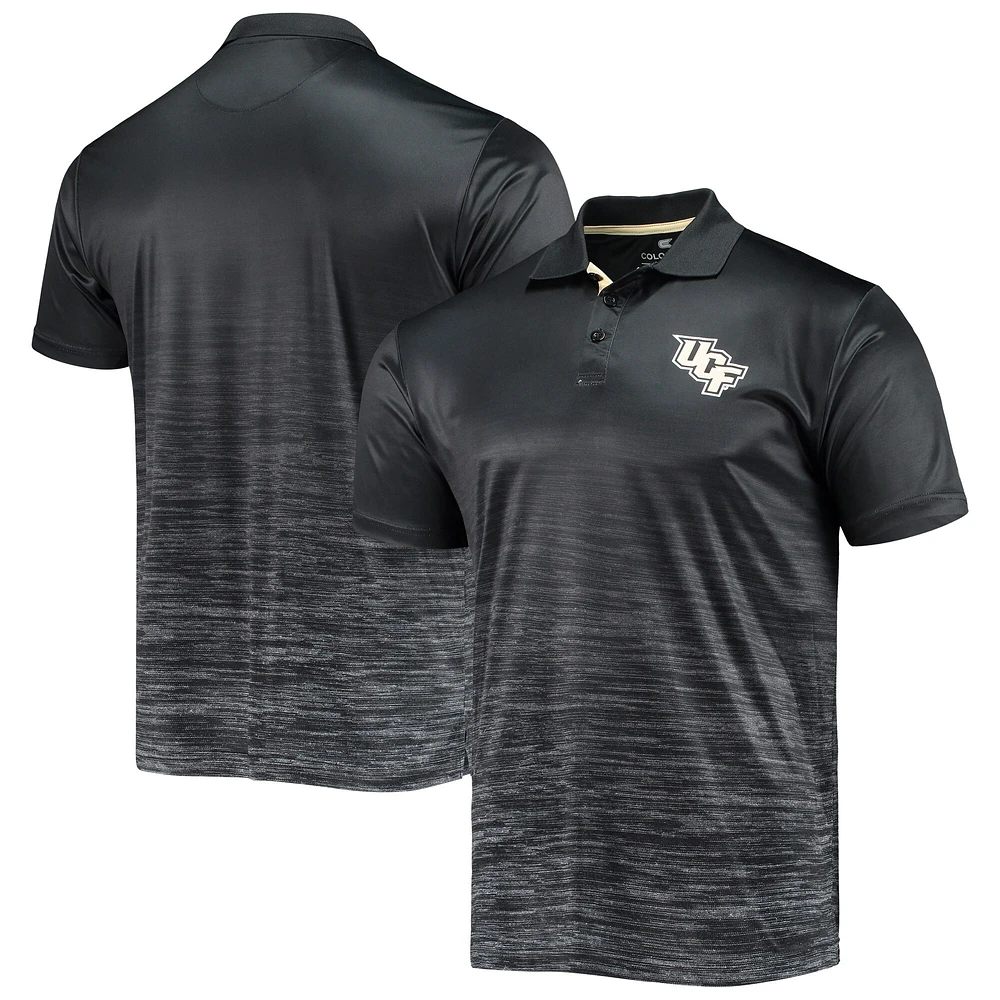 Men's Colosseum Black UCF Knights Marshall Polo