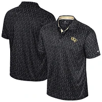 Polo de golf sublimé Colosseum Black UCF Knights pour homme