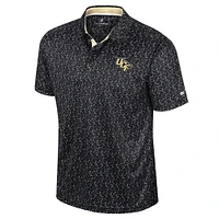 Polo de golf sublimé Colosseum Black UCF Knights pour homme