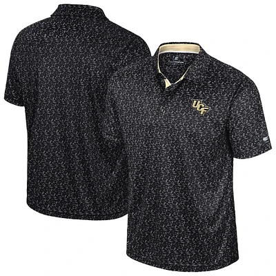 Polo de golf sublimé Colosseum Black UCF Knights pour homme
