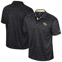 Polo de golf sublimé Colosseum Black UCF Knights pour homme