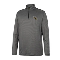 Men's Colosseum Charcoal UCF Knights Logo Quarter-Zip Windshirt