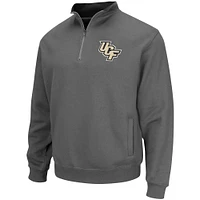 Men's Colosseum Charcoal UCF Knights Tortugas Logo Quarter-Zip Pullover Jacket