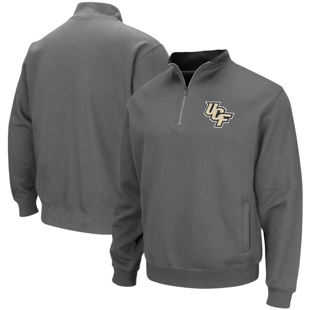 Colosseum Charcoal UCF Knights Tortugas Logo Veste à enfiler quart de zip pour homme