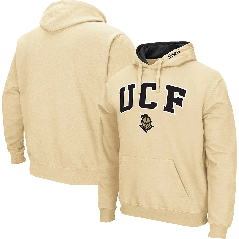 Sweat à capuche Colosseum Gold UCF Knights Arch & Logo pour homme