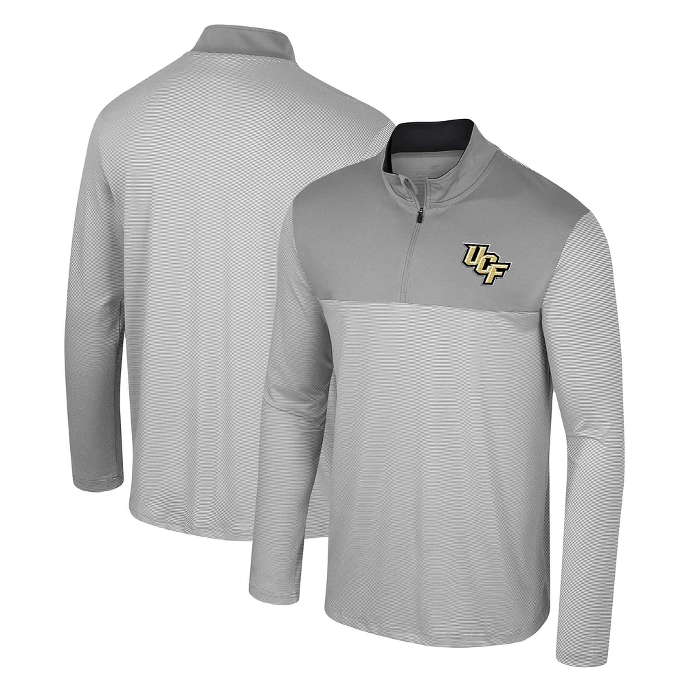 Haut à quart de zip Colosseum gris UCF Knights Tuck pour hommes