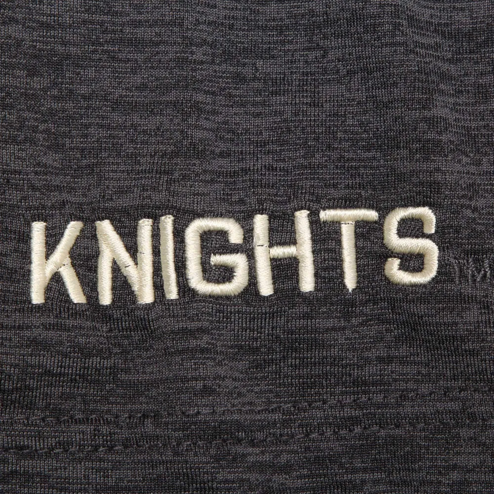 Men's Colosseum Heathered Black UCF Knights Down Swing Polo
