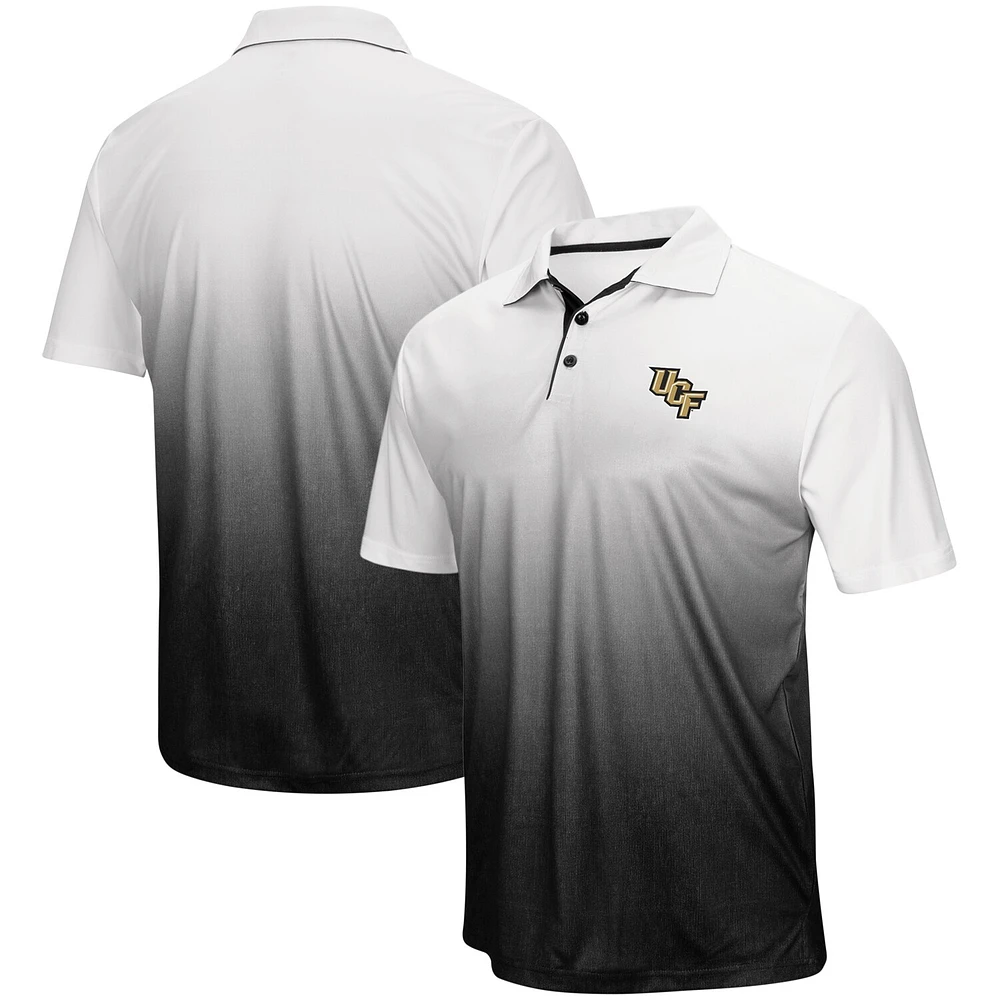 Men's Colosseum Heathered Gray UCF Knights Magic Team Logo Polo