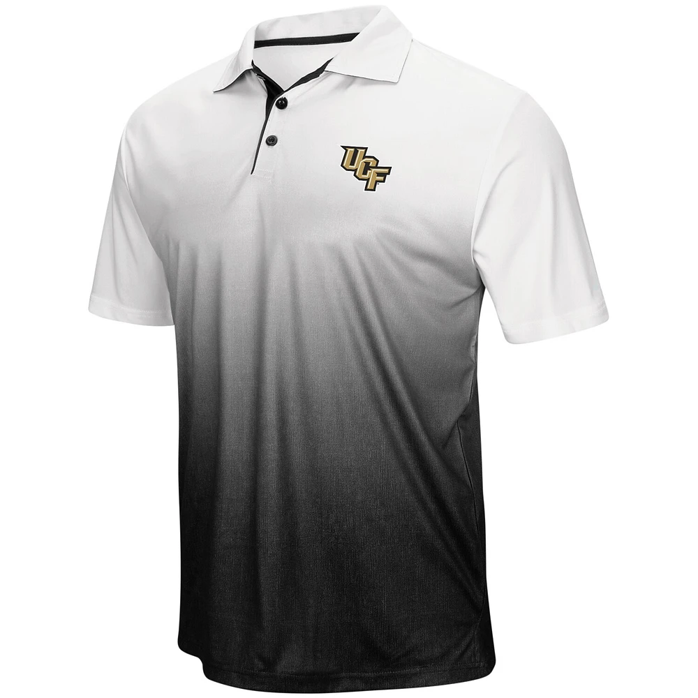 Men's Colosseum Heathered Gray UCF Knights Magic Team Logo Polo