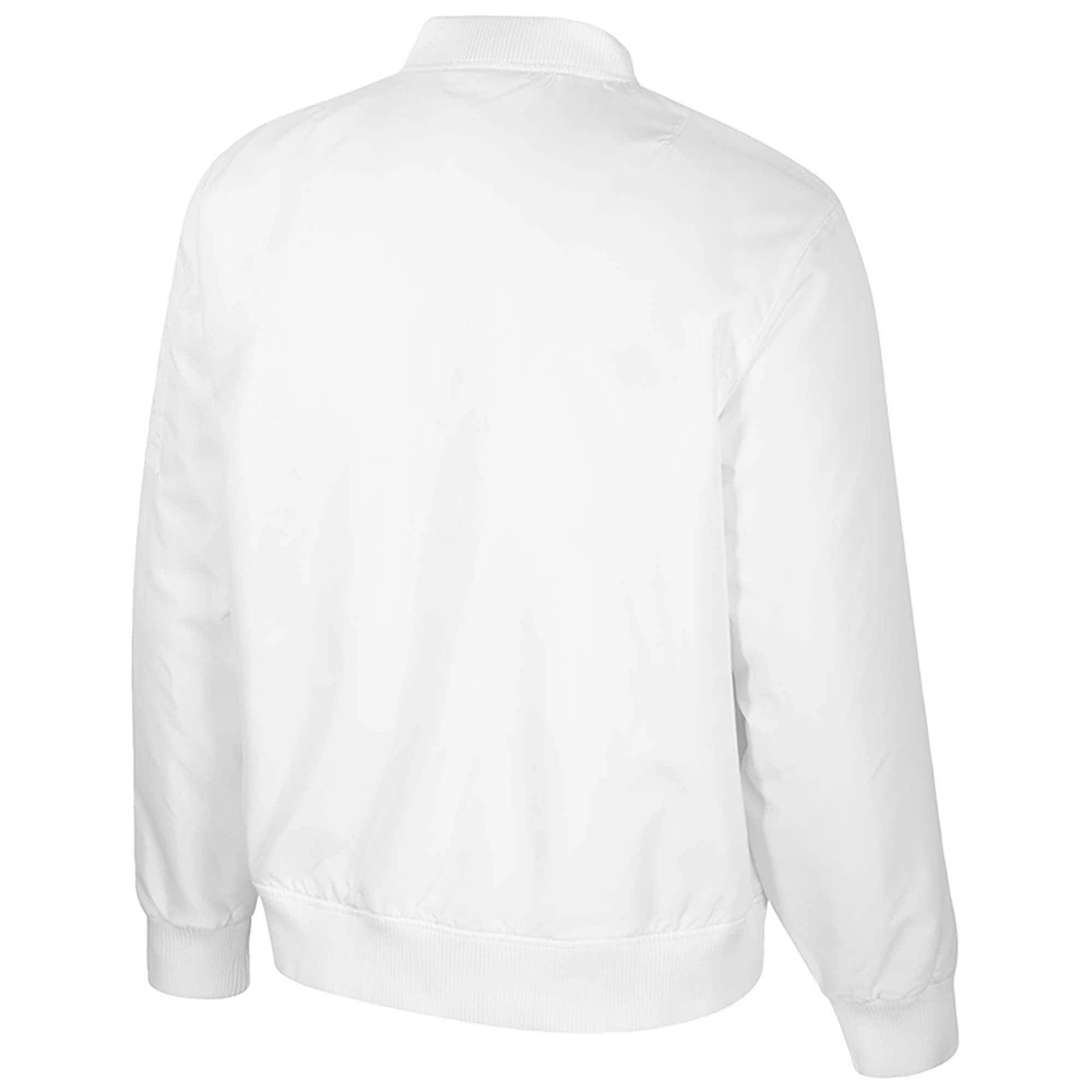 Men's Colosseum UCF Knights White Rabbit Full-Zip Bomber Jacket