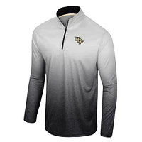 Men's Colosseum White/Black UCF Knights Laws of Physics Quarter-Zip Windshirt