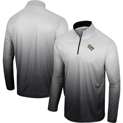 Men's Colosseum White/Black UCF Knights Laws of Physics Quarter-Zip Windshirt