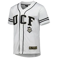 Maillot de baseball boutonné en maille Free Spirited UCF Knights Colosseum blanc pour hommes