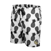 Men's Colosseum White UCF Knights Pineapples Swim Shorts