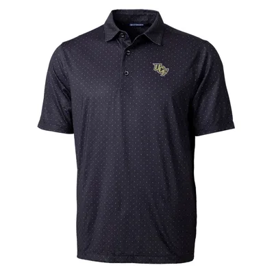 UCF Knights Cutter & Buck Pike Double Dot Print Stretch Polo - Black