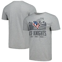 T-shirt gris chiné UCF Knights Fly Over pour hommes