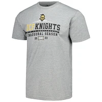 T-shirt inaugural du calendrier Big 12 des UCF Knights gris chiné pour hommes