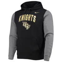 Chandail à capuchon Nike UCF Knights Club en molleton Colorblock pour homme, noir/gris