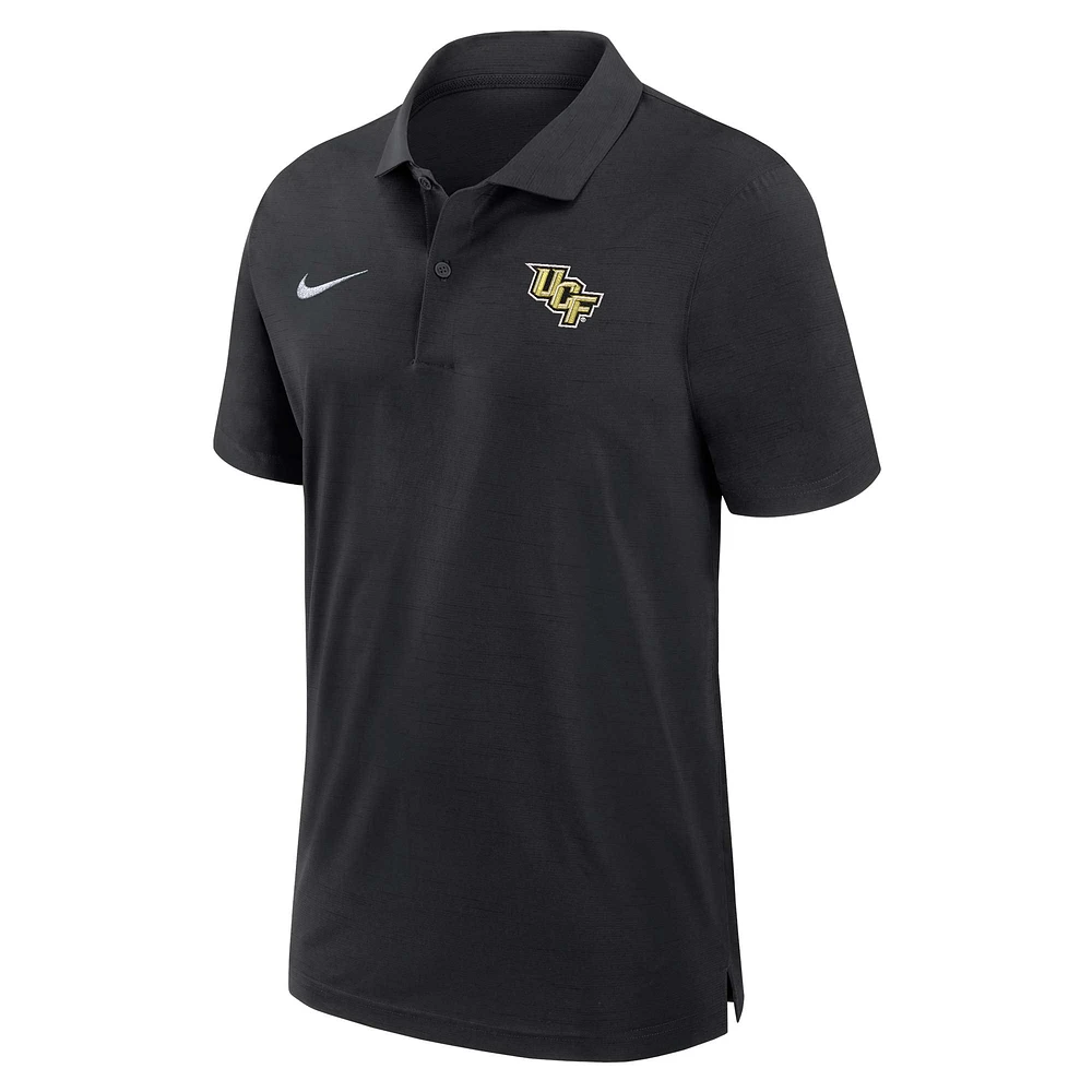 Polo Nike Performance UCF Knights 2024 Sideline Coaches pour homme noir