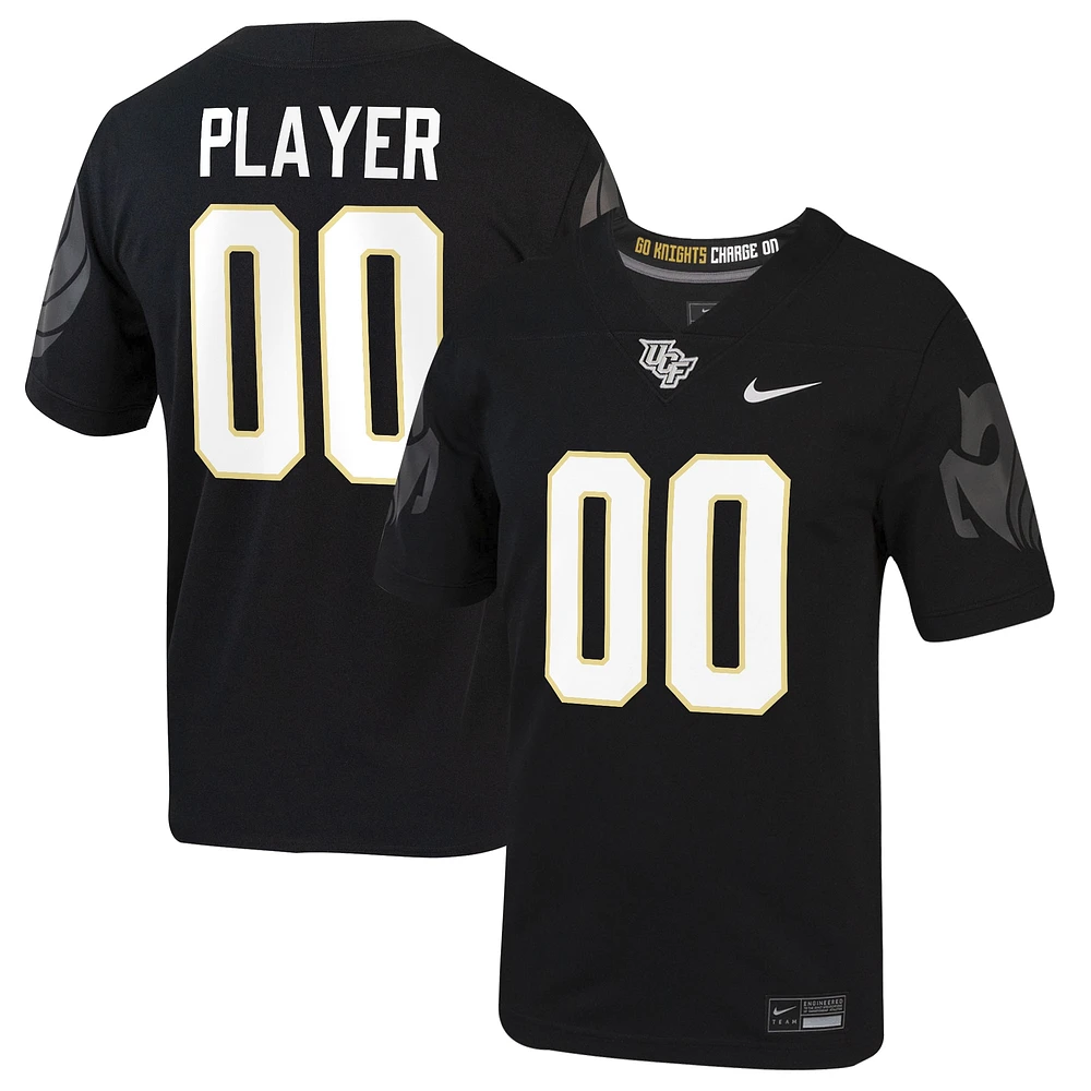 Maillot de football réplique Nike UCF Knights Pick-A-Player NIL pour homme, noir