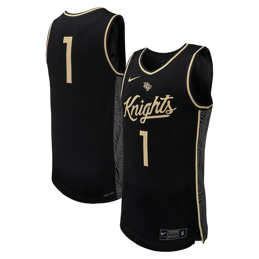 Maillot de basket-ball Nike #1 UCF Knights Replica pour homme, noir