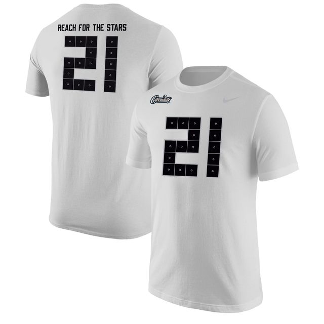 T-shirt Nike #21 blanc UCF Knights Space Game pour homme