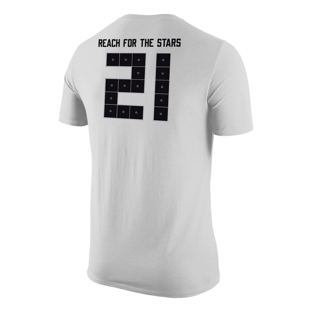 Men's Nike #21 White UCF Knights Space Game Jersey T-Shirt