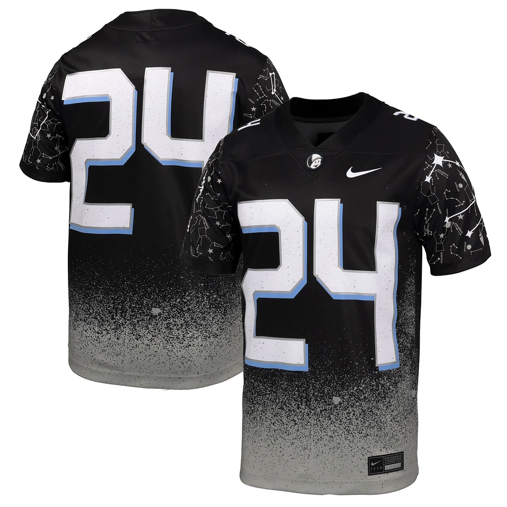 Maillot de jeu alternatif Nike #24 UCF Knights 2024 Space Game pour homme, noir