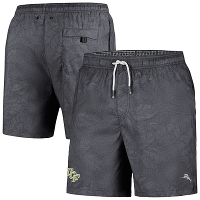 Men's Tommy Bahama Black UCF Knights Naples Layered Leaves Swim Trunks