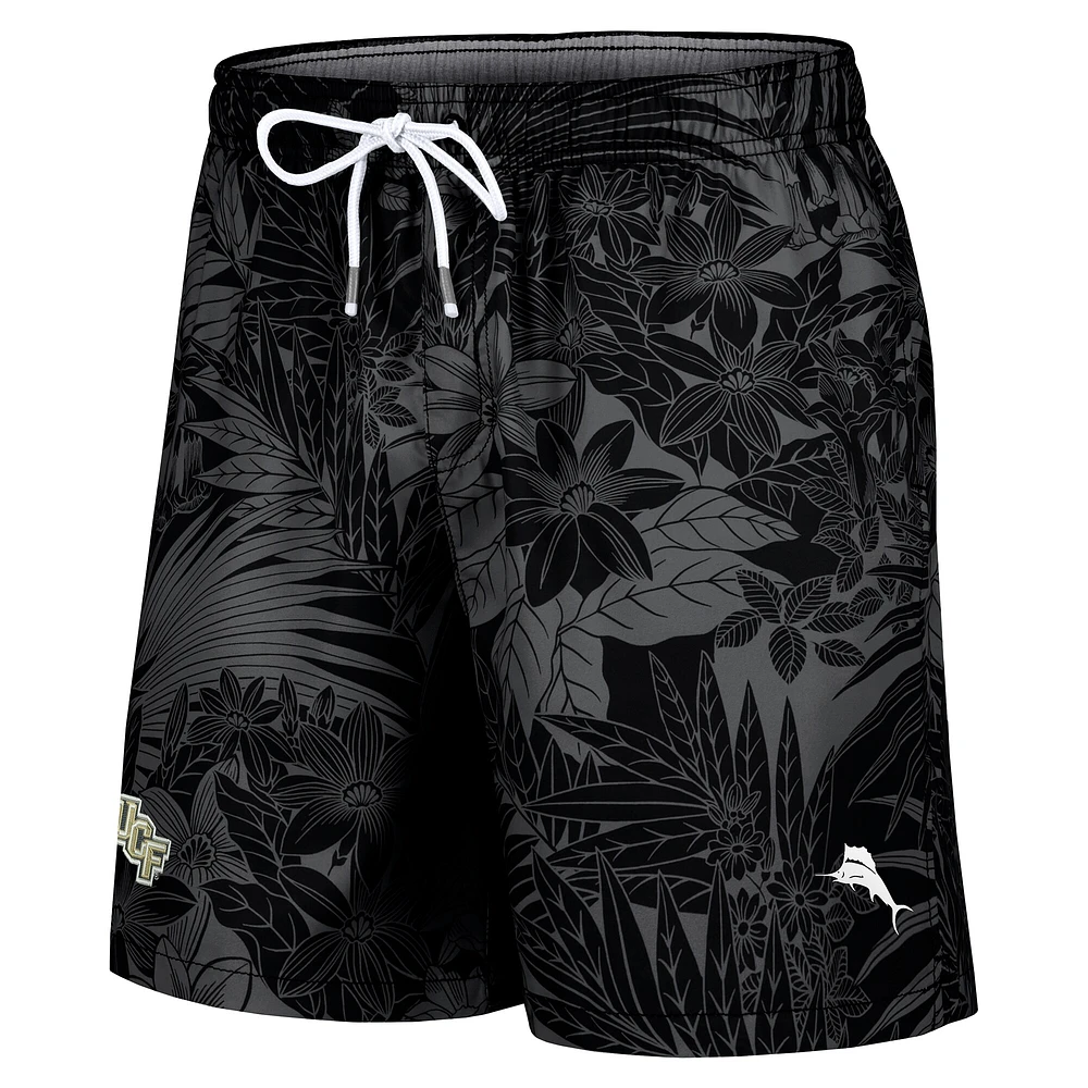 Short de bain Tommy Bahama noir pour homme, UCF Knights, Santiago Palms