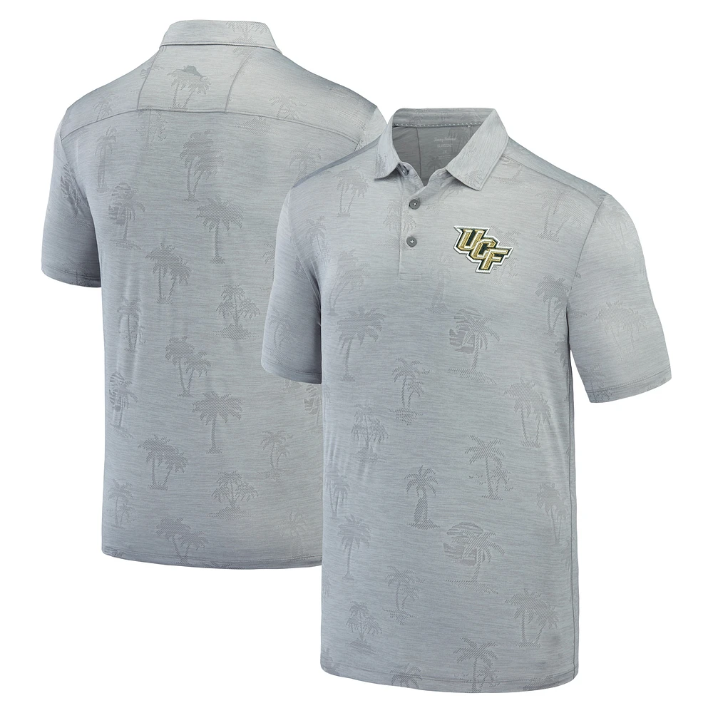 Men's Tommy Bahama Gray UCF Knights Sport Palm Coast Palmera IslandZone Polo